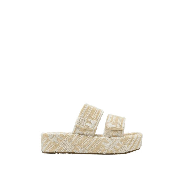 JW PEI Lexi Terry Slide Sandal in OatMilk | Sandals | Coveti