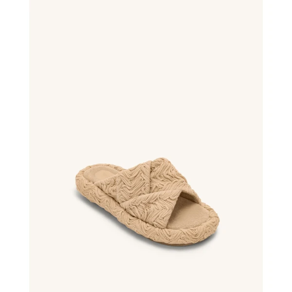 JW PEI Lilah Woven Platform Sandal in Beige | Sandals | Coveti