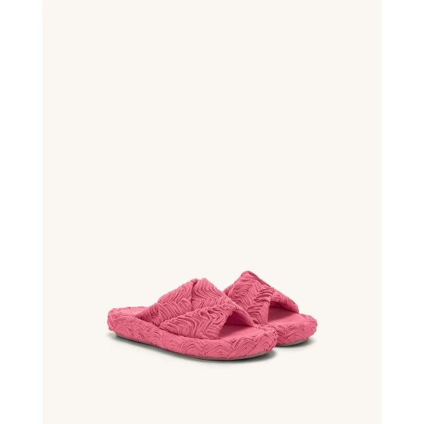 JW PEI Lilah Woven Platform Sandal in Rose Red | Sandals | Coveti