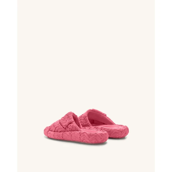 JW PEI Lilah Woven Platform Sandal in Rose Red | Sandals | Coveti