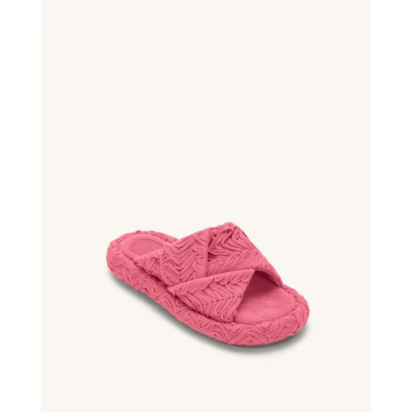 JW PEI Lilah Woven Platform Sandal in Rose Red | Sandals | Coveti