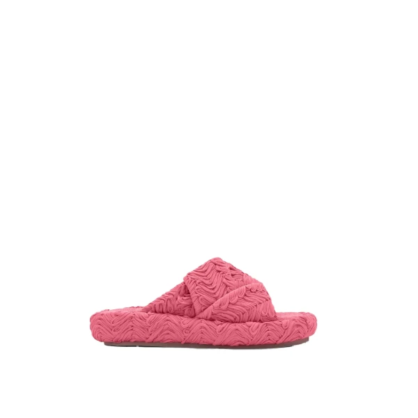 JW PEI Lilah Woven Platform Sandal in Rose Red | Sandals | Coveti
