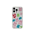 JW PEI Lingerie Pattern Artificial Crystal Phone Case in Multicolor | Phone Cases | Coveti
