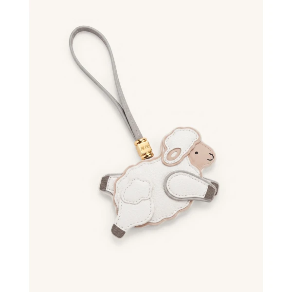 JW PEI Little Sheep Bag Charm in White | Bag Charms | Coveti