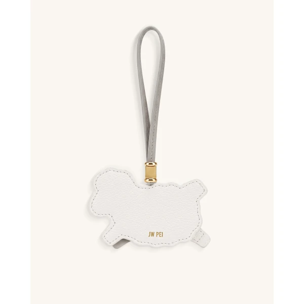 JW PEI Little Sheep Bag Charm in White | Bag Charms | Coveti