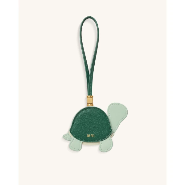 JW PEI Little Turtle Bag Charm in Green | Bag Charms | Coveti