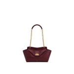 JW PEI Lucia Envelope Chain Shoulder Bag in Claret | Shoulder & Crossbody Bags | Coveti