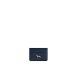 JW PEI Maeve Dachshund Metal Emblem Card Holder in Dark Blue | Wallets & Purses | Coveti
