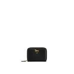 JW PEI Maeve Dachshund Metal Emblem Zip Wallet in Black | Wallets & Purses | Coveti