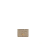 JW PEI Maeve Faux Suede Dachshund Metal Emblem Card Holder in Gray | Wallets & Purses | Coveti