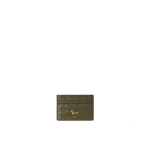 JW PEI Maeve Woven Dachshund Metal Emblem Card Holder in Olive Green | Wallets & Purses | Coveti