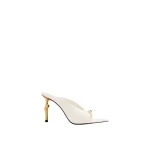 JW PEI Noemi Pointed-Toe Mule Heels in White JW PEI Noemi Pointed-Toe Mule Heels in White | Mules | Coveti