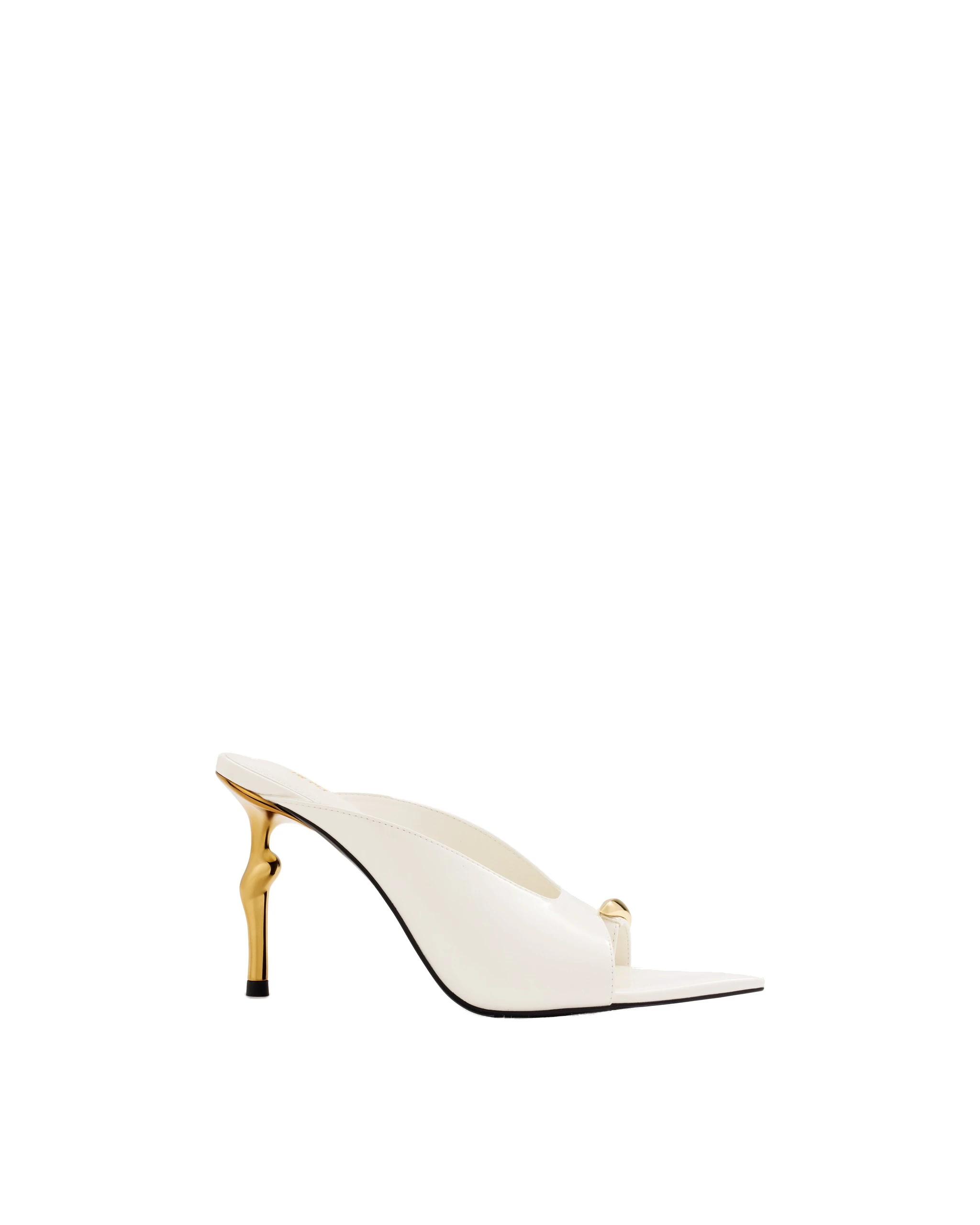 JW PEI Noemi Pointed-Toe Mule Heels in White JW PEI Noemi Pointed-Toe Mule Heels in White | Mules | Coveti