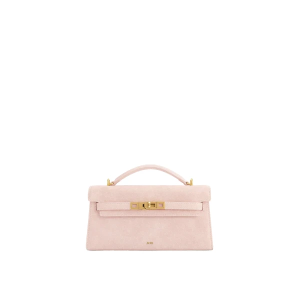 JW PEI Noor Faux Suede Top Handle Bag in Pink | Totes & Top-Handle Bags | Coveti