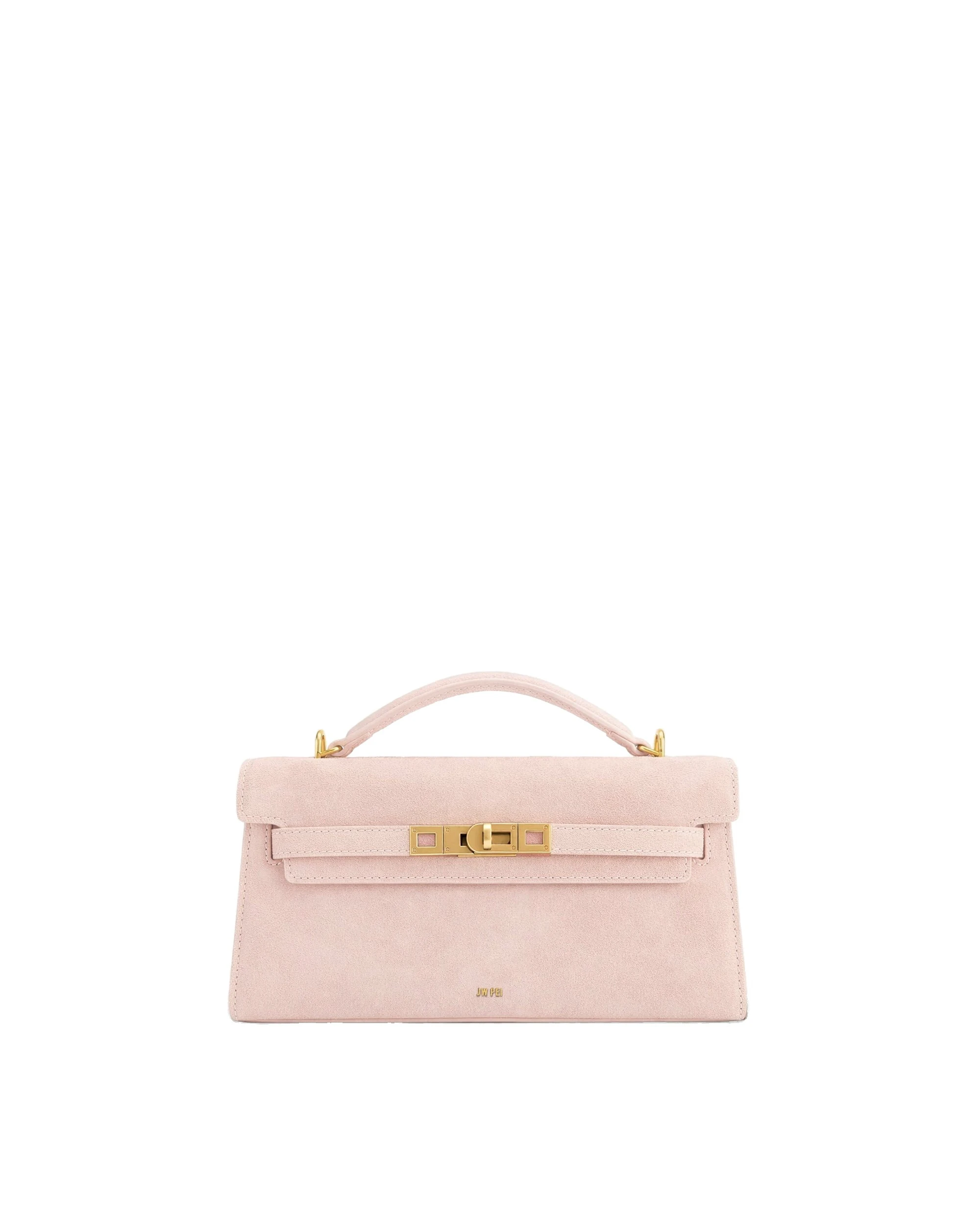 JW PEI Noor Faux Suede Top Handle Bag in Pink JW PEI Noor Faux Suede Top Handle Bag in Pink | Totes & Top-Handle Bags | Coveti