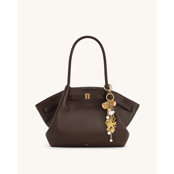 JW PEI Ocean Creature Faux Pearl Bag Charm in Gold | Bag Charms | Coveti