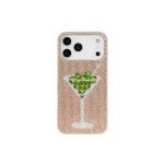 JW PEI Olive Martini Artificial Crystal Phone Case in Gold | Phone Cases | Coveti
