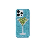 JW PEI Olive Martini Artificial Crystal Phone Case in Light Blue | Phone Cases | Coveti