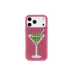 JW PEI Olive Martini Artificial Crystal Phone Case in Pink | Phone Cases | Coveti