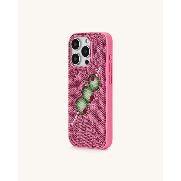 JW PEI Olive Skewer Rhinestone Phone Case in Pink | Phone Cases | Coveti