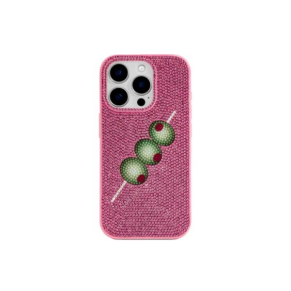 JW PEI Olive Skewer Rhinestone Phone Case in Pink | Phone Cases | Coveti