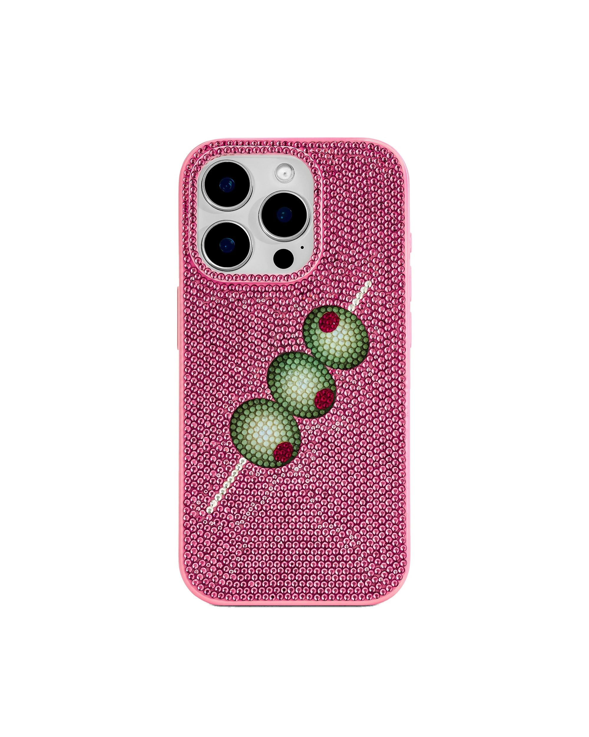 JW PEI Olive Skewer Rhinestone Phone Case in Pink JW PEI Olive Skewer Rhinestone Phone Case in Pink | Phone Cases | Coveti