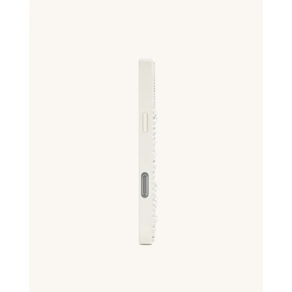 JW PEI Orca Pearl Embellished Phone Case in White | Phone Cases | Coveti