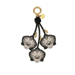 JW PEI Orchid Bag Charm in Black | Bag Charms | Coveti