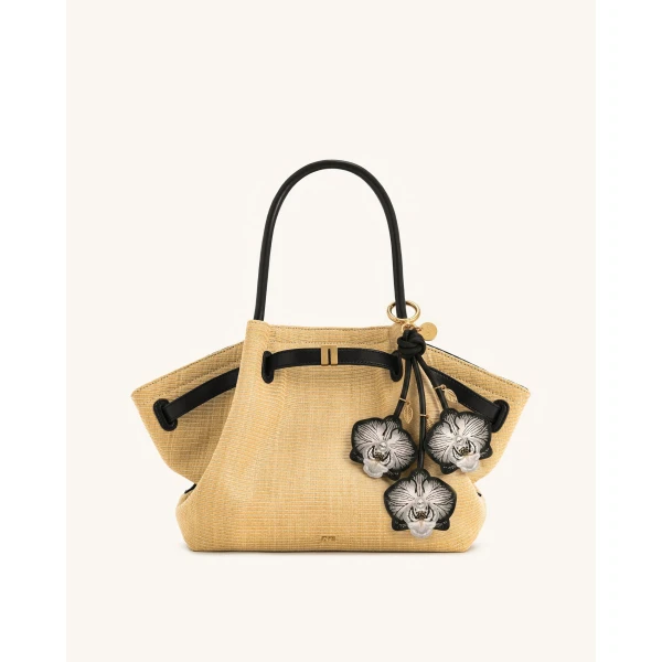 JW PEI Orchid Bag Charm in Black | Bag Charms | Coveti