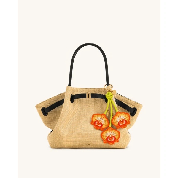JW PEI Orchid Bag Charm in Bright Orange | Bag Charms | Coveti