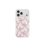 JW PEI Pearl Artificial Crystal Ribbon Bow Phone Case in White | Phone Cases | Coveti