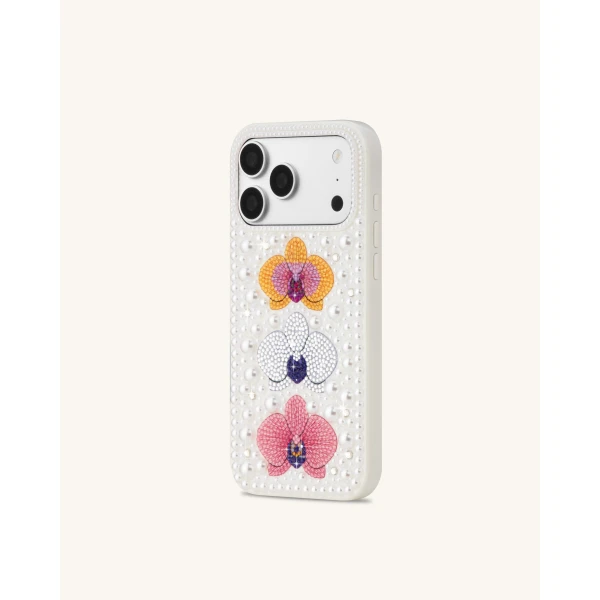JW PEI Pearl Orchid Floral Phone Case in White | Phone Cases | Coveti