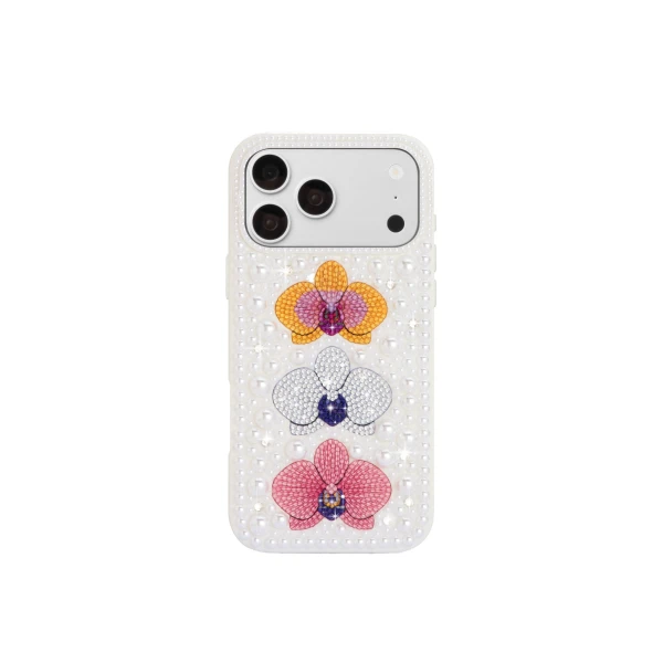 JW PEI Pearl Orchid Floral Phone Case in White | Phone Cases | Coveti
