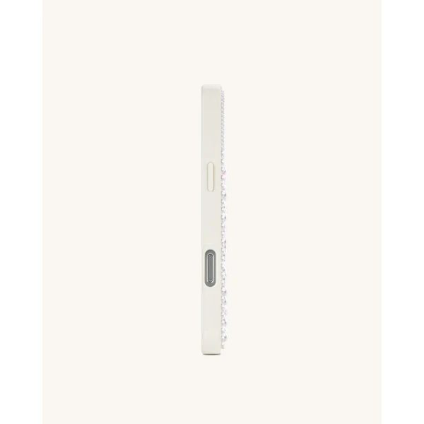 JW PEI Pearl Star Embellished Phone Case in White | Phone Cases | Coveti