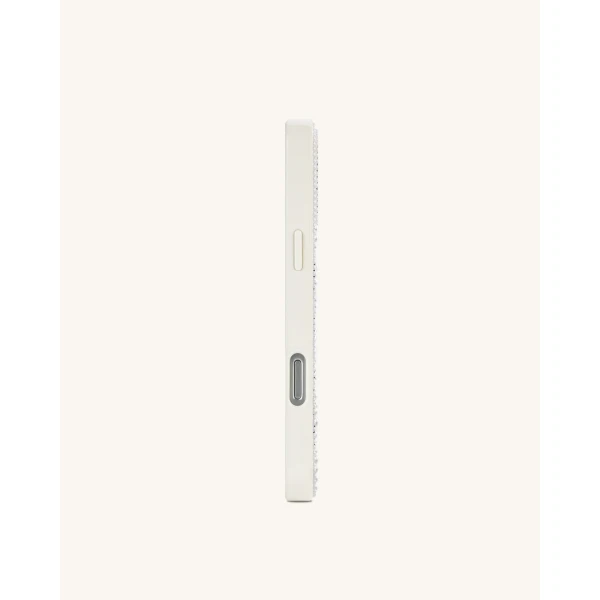 JW PEI Pearl Zebra Stripe Artificial Crystal Phone Case in White | Phone Cases | Coveti