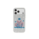JW PEI Pink Coral Artificial Crystal Phone Case in White | Phone Cases | Coveti