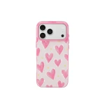 JW PEI Pink Heart Pattern Phone Case in Pink | Phone Cases | Coveti