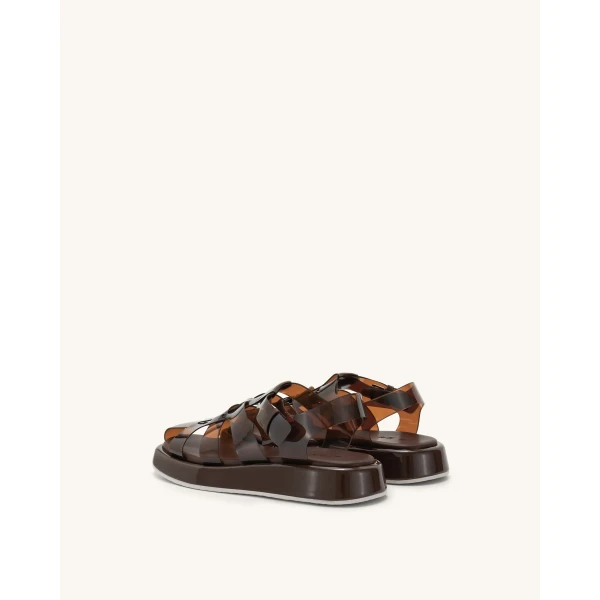 JW PEI Piper Platform Sandal in Coffee | Sandals | Coveti