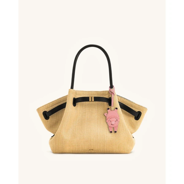 JW PEI Playful Pig Bag Charm in Pink | Bag Charms | Coveti