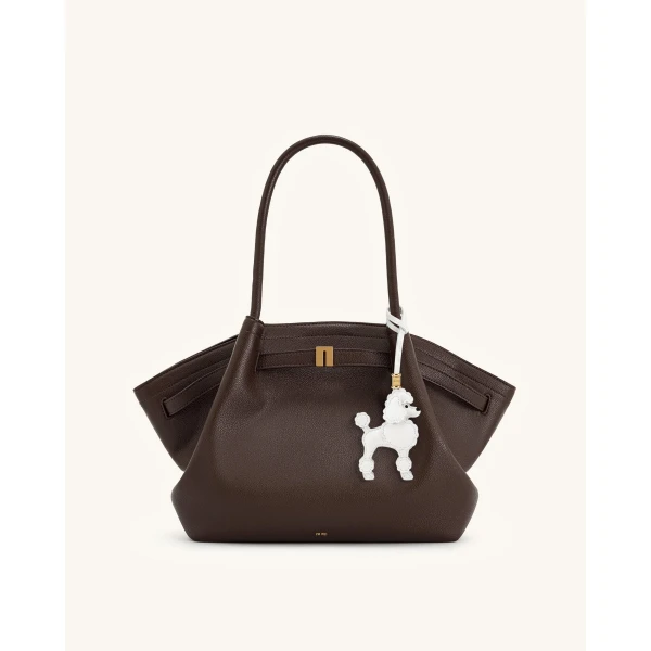 JW PEI Poodle Bag Charm in White | Bag Charms | Coveti