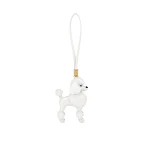 JW PEI Poodle Bag Charm in White | Bag Charms | Coveti