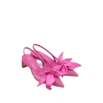 JW PEI Queena Floral Appliques Slingback Pumps in Rose Pink JW PEI Queena Floral Appliques Slingback Pumps in Rose Pink | Heels | Coveti