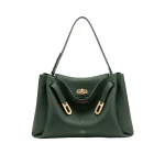 JW PEI Rhea Large Pebbled Double Buckle Shoulder Bag in Greyish Dark Green JW PEI Rhea Large Pebbled Double Buckle Shoulder Bag in Greyish Dark Green | Shoulder & Crossbody Bags | Coveti