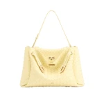 JW PEI Rhea Large Woven Textured Shoulder Bag in Creamy Yellow JW PEI Rhea Large Woven Textured Shoulder Bag in Creamy Yellow | Shoulder & Crossbody Bags | Coveti