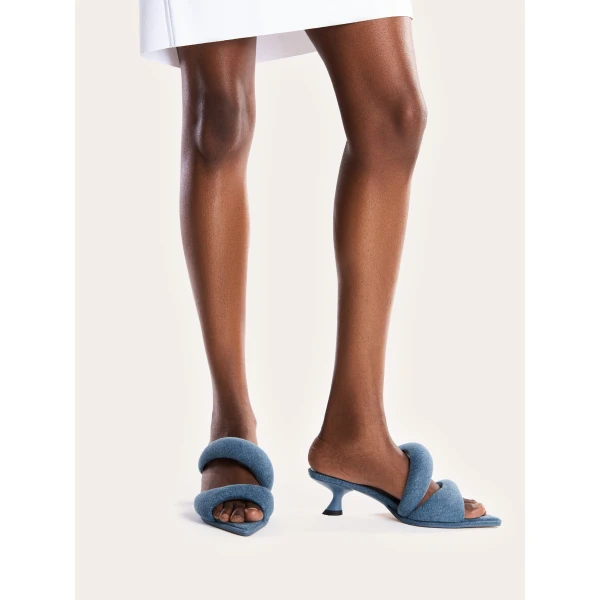 JW PEI Sara Mule Denim in Blue | Mules | Coveti