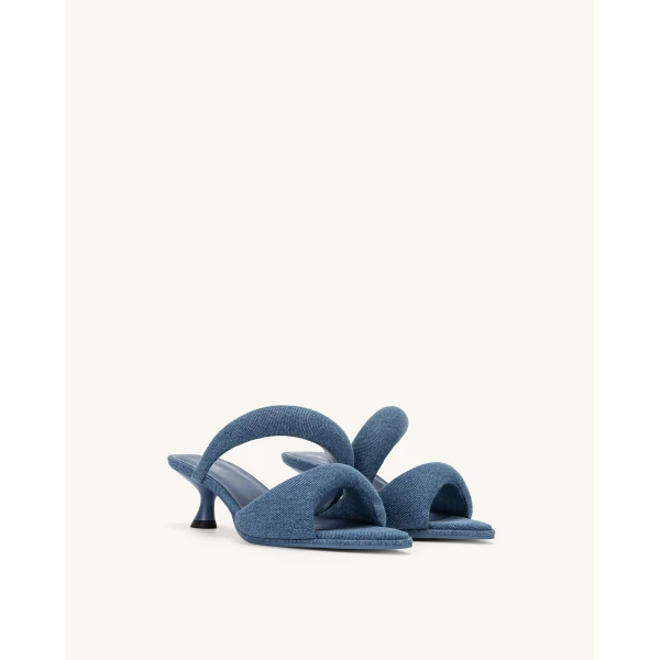 JW PEI Sara Mule Denim in Blue | Mules | Coveti