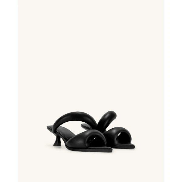 JW PEI Sara Mule in Black | Mules | Coveti