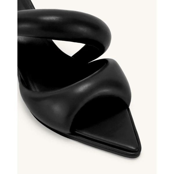 JW PEI Sara Mule in Black | Mules | Coveti