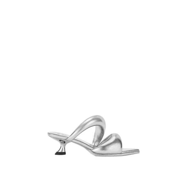 JW PEI Sara Mule in Silver | Mules | Coveti
