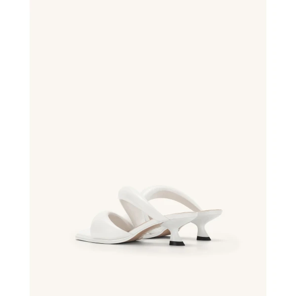 JW PEI Sara Mule in White | Mules | Coveti